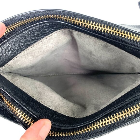 Vince Camuto Gally Leather Crossbody Bag Black 10"W x 6.5"H x 2"D - Picture 9 of 13